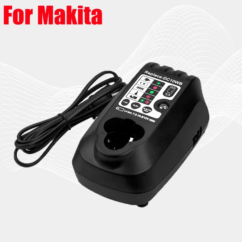 

Portable Lithium Battery Charger Power Tool Battery Charger Suitable for Makita 7.2–10.8V Li-ion Batteries Fast-charging Station