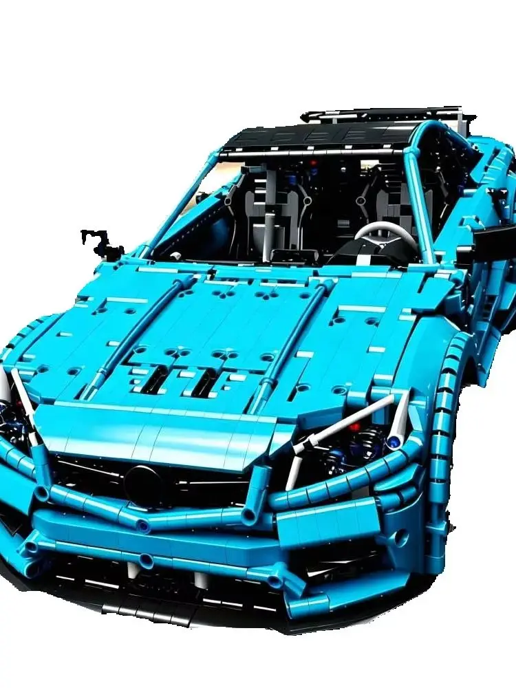 Technischer Hochgeschwindigkeits-Supersportwagen C63 AM-G Modellbausatz MOC-60193 Sportwagen-Bausteine Spielzeug Erwachsenengeschenk Puzzle 4129 Teile