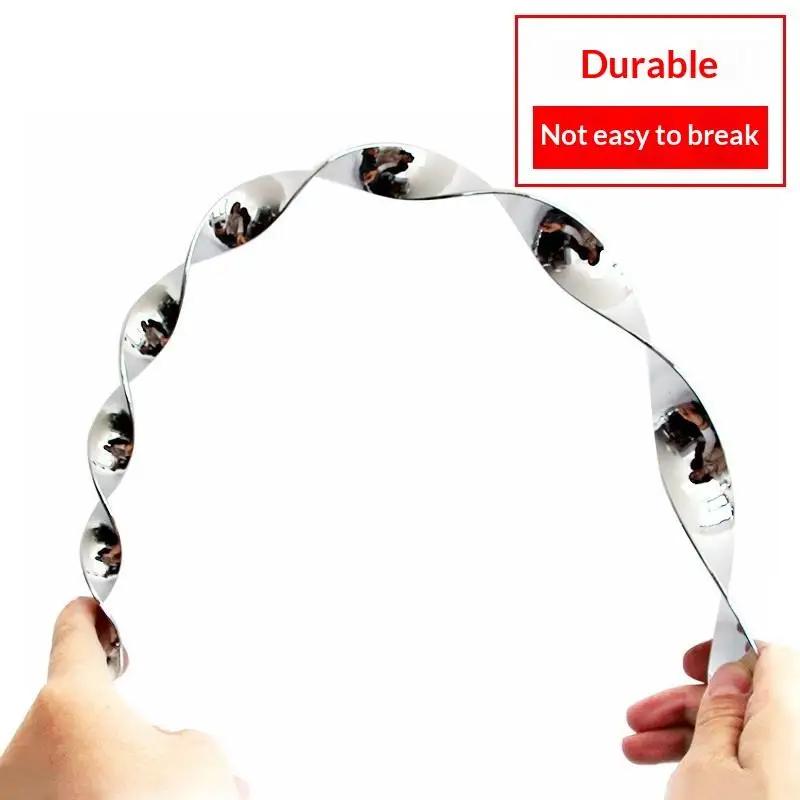 C 6/10/12Pcs Sparkling Bird Repellent Spiral Reflectors Silvery  Hanging Deterrents For Garden Scare Away Woodpeckers Pigeons