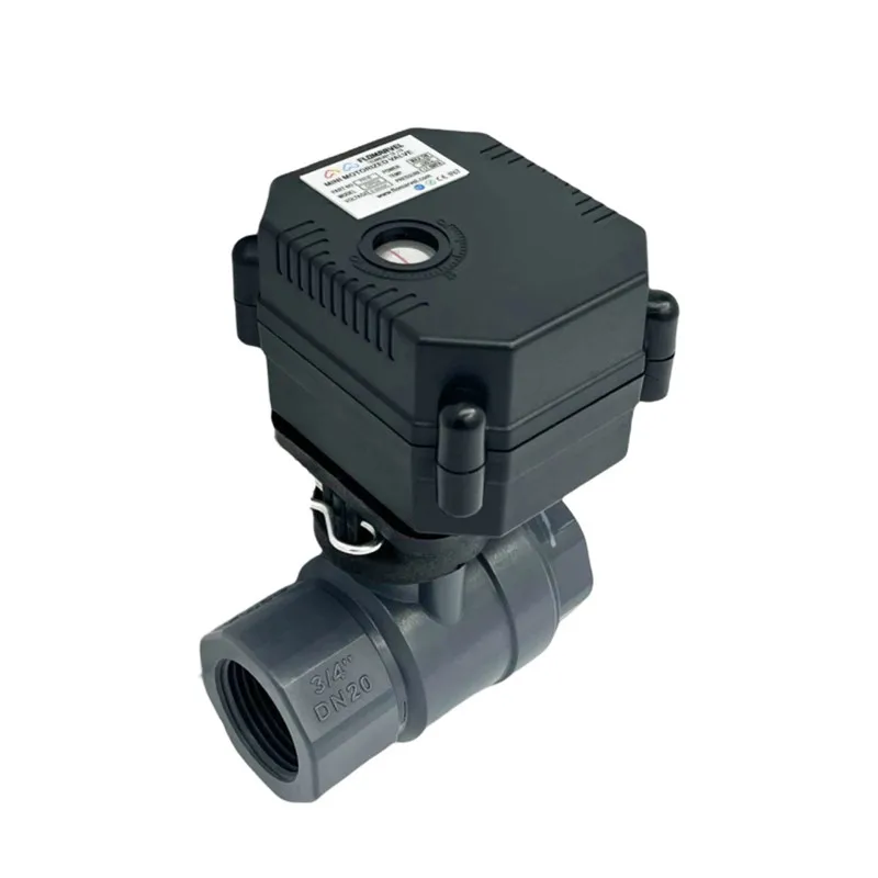 24v 120v 3/4 pulgadas 1 pulgada 2 pulgadas válvula de bola de cierre de agua automática motorizada eléctrica de Pvc para aislamiento