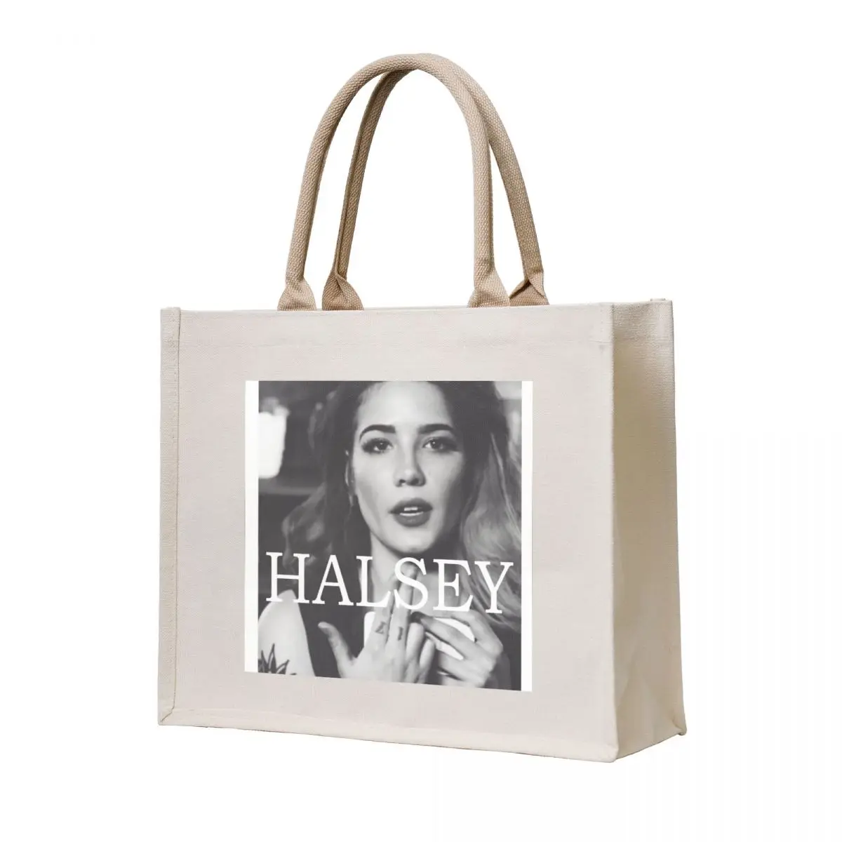 

Halsey Poster Tote Bag Women's bag shopping bag logo canvas tote