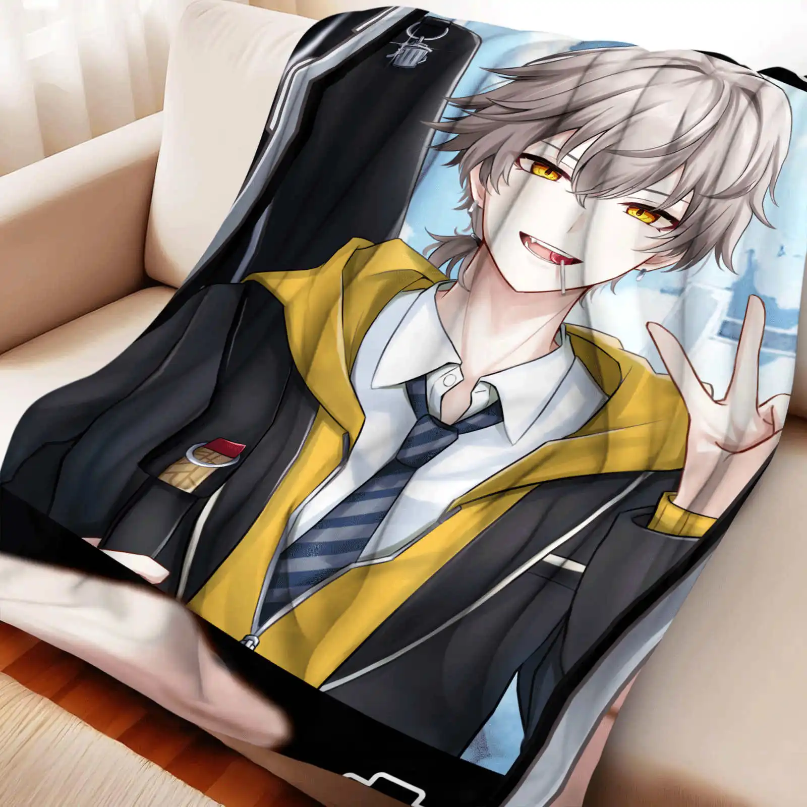 

Плед из фланели с аниме-принтом Honkai Star Rail для дома, дивана, обеденного перерыва, подарок для детей и студентов