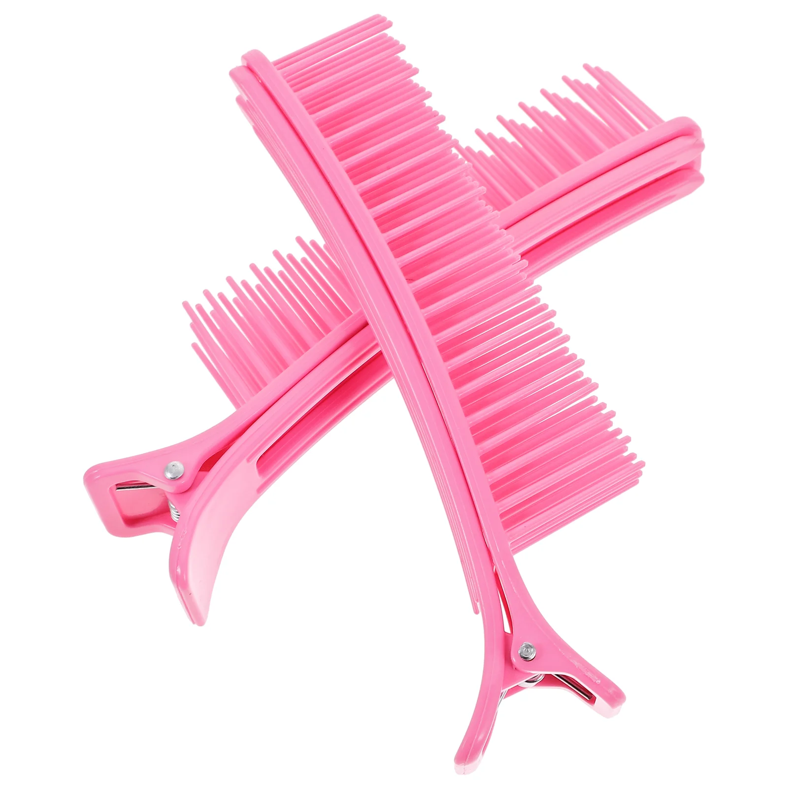 

2 Pcs Hair Clip Layering Salon with Comb Clips Ribbon Lightweight Sectioning Portable