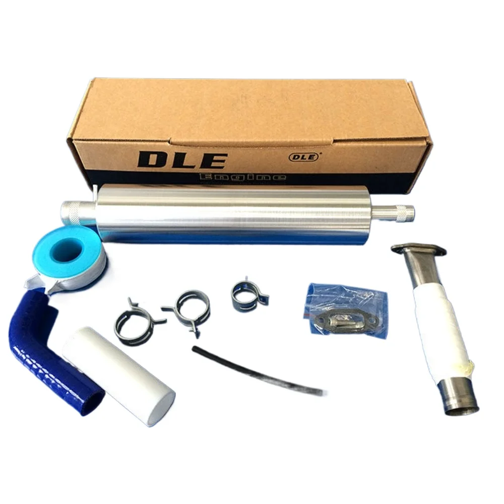 DLE35RA Long Exhaust Pipe Accessories Connecting Pipes Fluororubber Hoses Mufflers Corrugated Pipes RC Aircraf Engine Parts