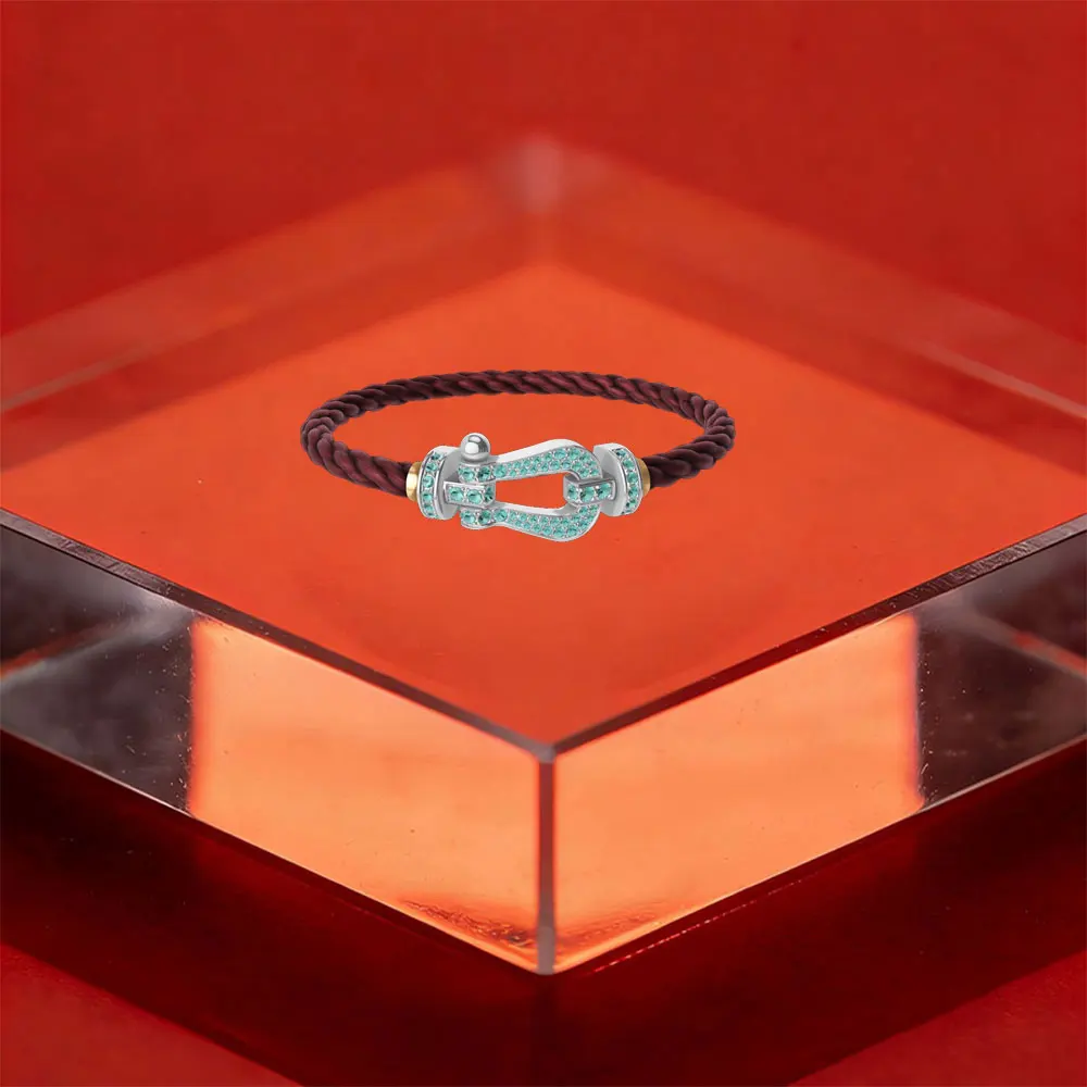 

2026 High-Quality Classic Large-Size All-Diamond White Diamond Bracelet - Suitable for Daily Wearing