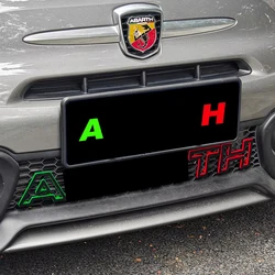 ABS Material 11 Pieces Car Exterior Click On Front Grill Mesh Decoratio Cover Trims Accessories For Fiat 500 595 695 Abarth Only