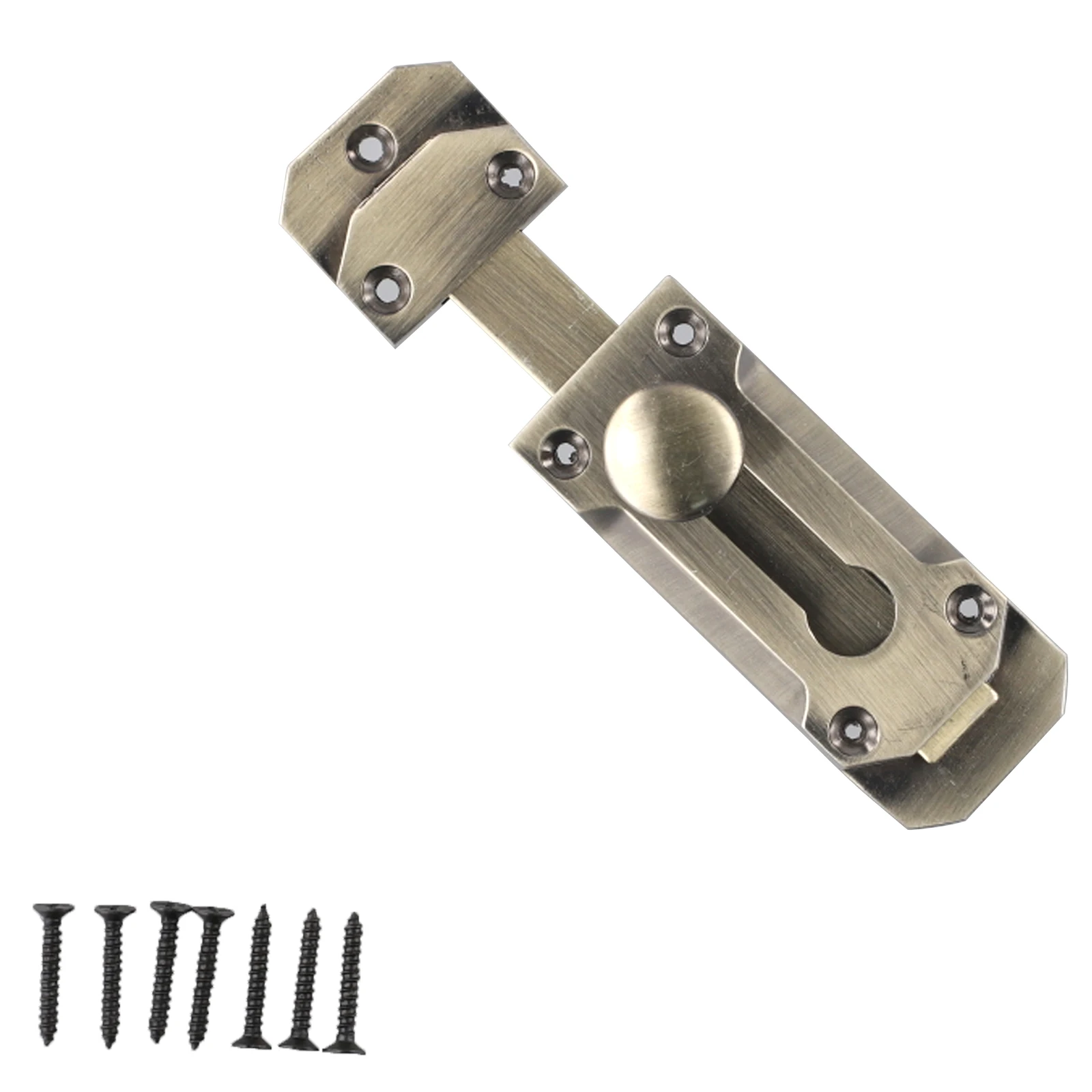 Chiusura con chiavistello scorrevole per serratura in nichel spazzolato da 3 pollici per una sicurezza aggiunta per bagni e altre posizioni interne