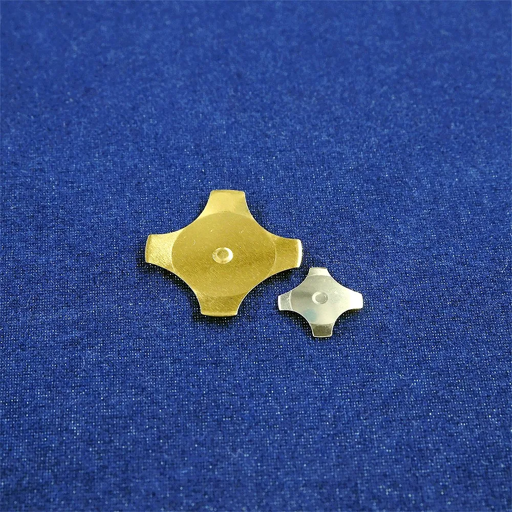 10Pcs Cross Shape Gold Plated Metal Dome Reset Switch 6 8 8.4 10 12 16 MM Membrane SPST Momentary ON/Off Tactile Sharp Feel