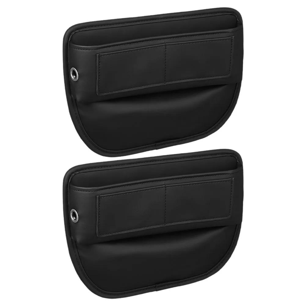 

2Pcs Car Seat Gap Storage Box PU Organizer Side Filler for Front Seats Car Gadgets Phone Keys Holder Vehicle Seat Gap Filler