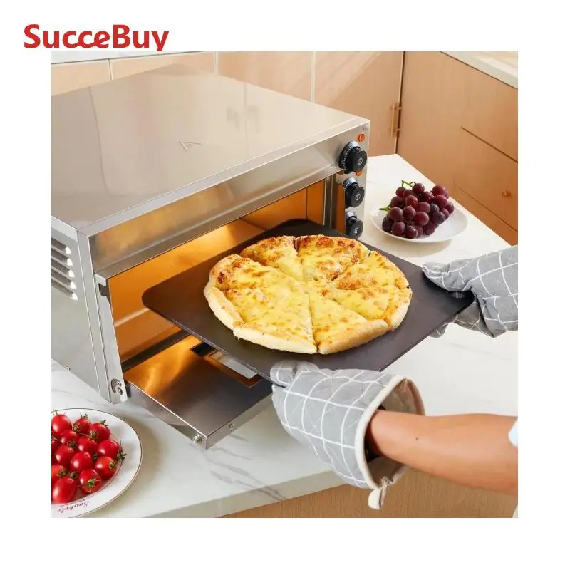 Vevor หินอบพิซซ่าเหล็กกล้าคาร์บอนสำหรับเตาอบแผ่นโลหะพิซซ่าหลายขนาด