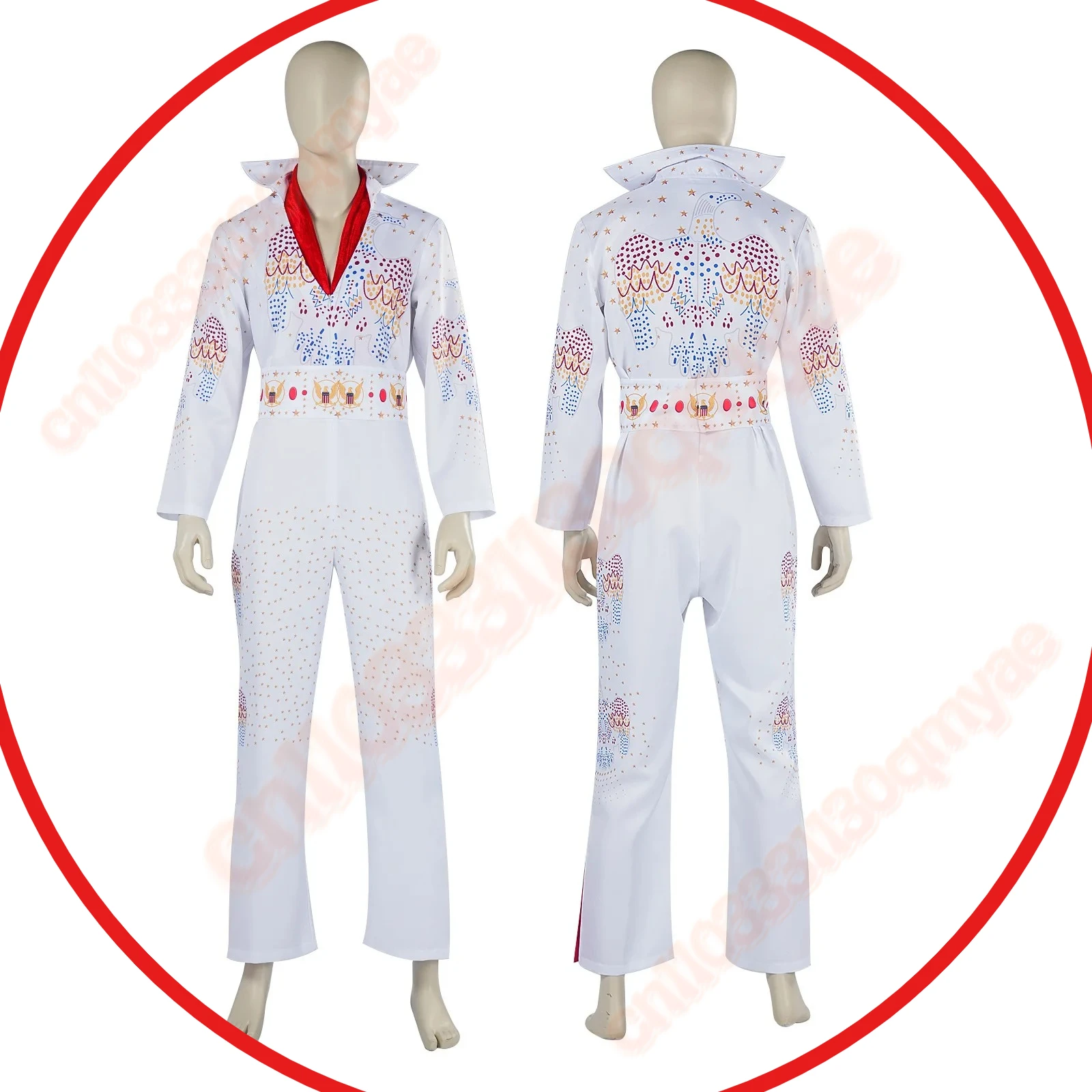 

Rock Singer Stage Cosplay Costume Diamond Rhinestones Clothes Outfit Uniform Halloween Carnival Party Disguise Suit