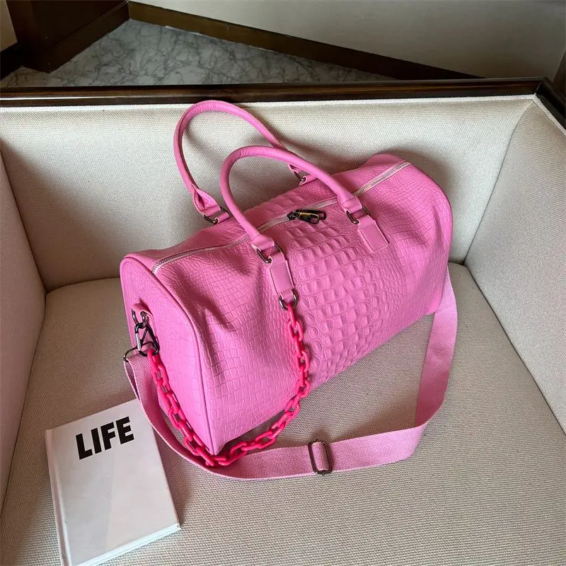 

Big-capacity Travel Bags Short-distance Handbags Business Trip Luggage Bag Fitness PU Fashion Sports Travel Bags Vogue Package
