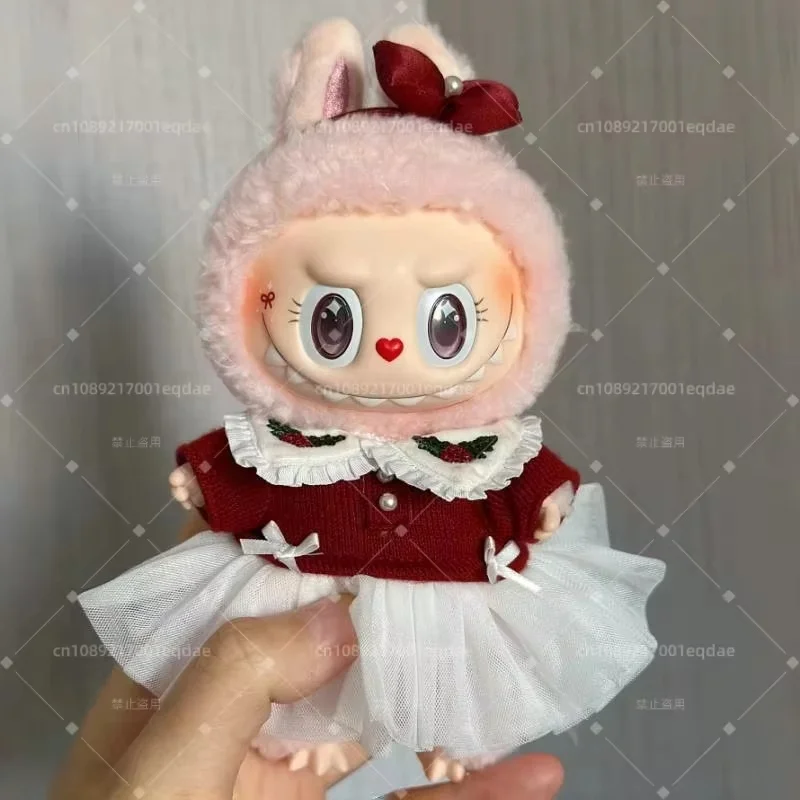 New 1:1 Replica Monster Labubu Series Mokoko Christmas Limit Twinkly Fairy Tale Vinyl Doll Pendent Keychain Kawaii Toy Xmas Gift