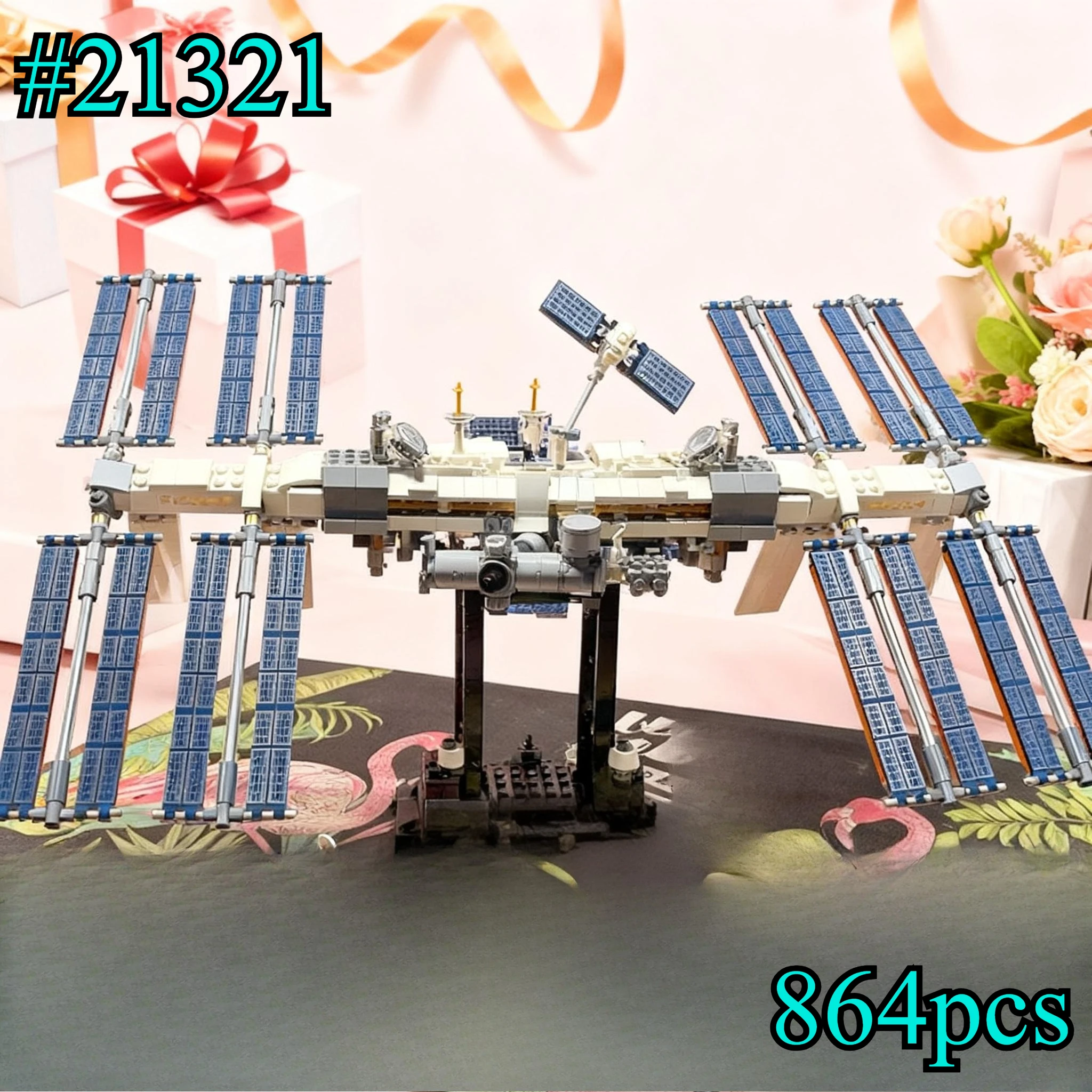 

Cosmic Space Station 21321 Building Blocks Sets Compatible with Legoed Particles Suitable for Christmas Gifts 864pcs