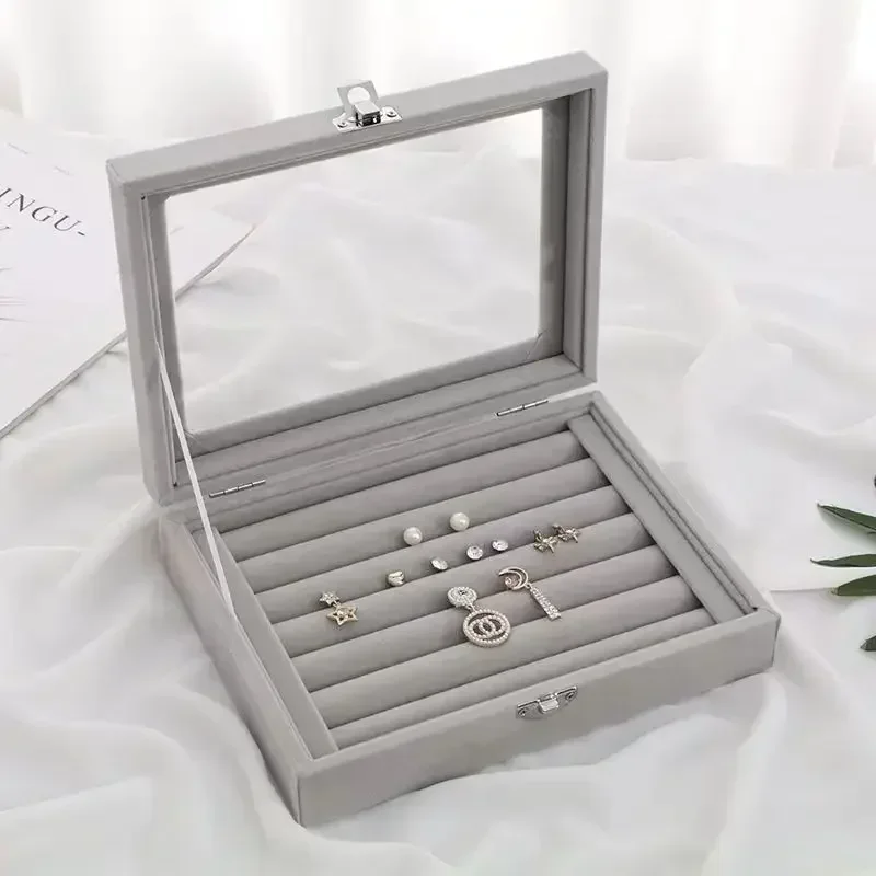Jewelry Storage Box Earring Ring Display Box