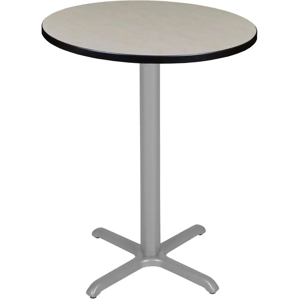 

Round High X-Base Table, 30 Maple/Grey