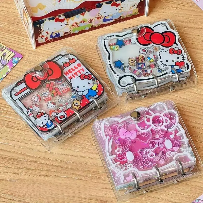 Il libro di carte a fogli mobili in acrilico della serie HelloKitty dei cartoni animati può contenere biglietti di celebrità, carta bancaria, fotografia, regalo di Natale di Halloween