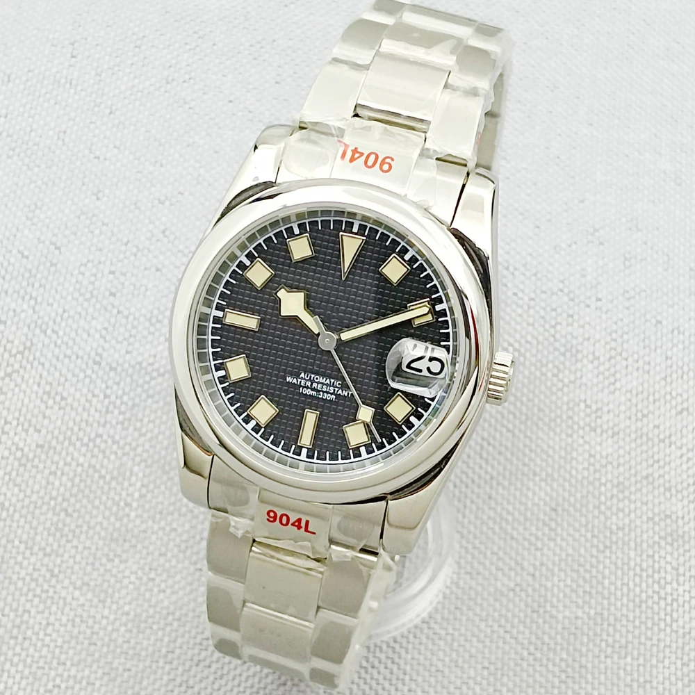 

DEBERT 36MM/39MM Automatic Mechanical Watch Japan NH35 Movement Sapphire Glass Green Luminous