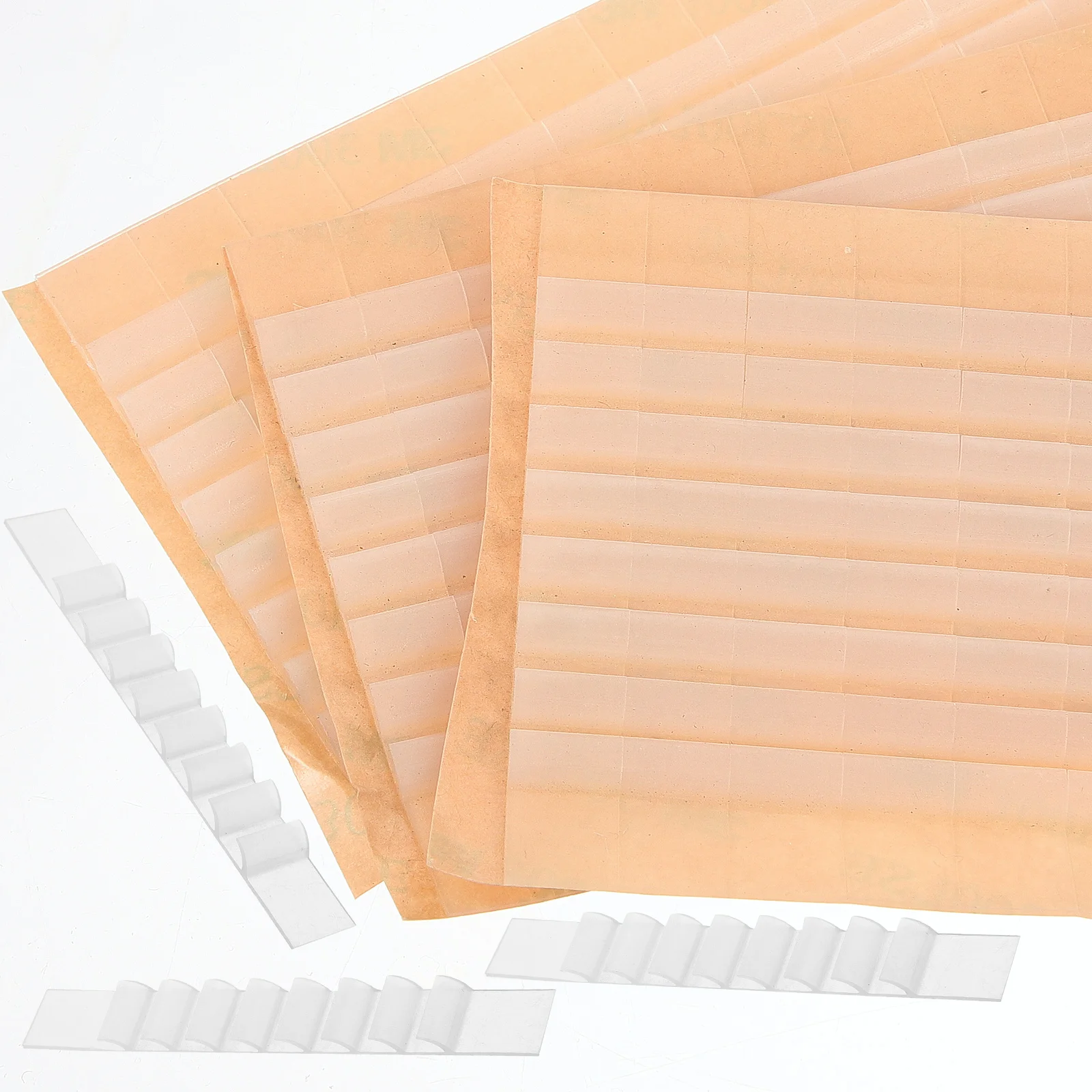 

100Pcs Clothing Hanger Strips Silicone Anti-Slip Grips Reusable Hanger Pads for Secure Hanging in Wardrobes Stores