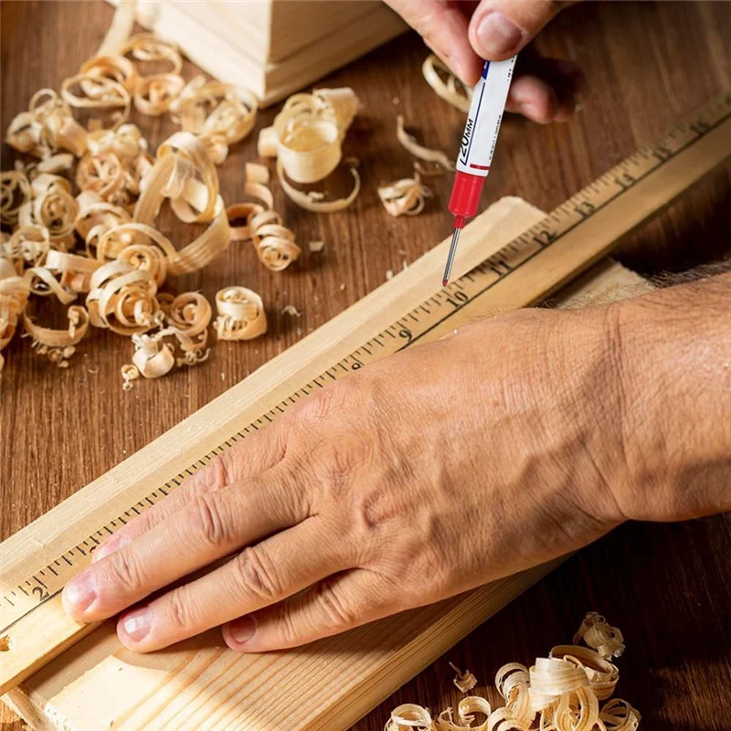 

AU61-3 шт. маркеры с длинными головками и глубокими отверстиями, обновленный набор маркеров с длинным наконечником, строительные маркеры, инструменты для маркировки