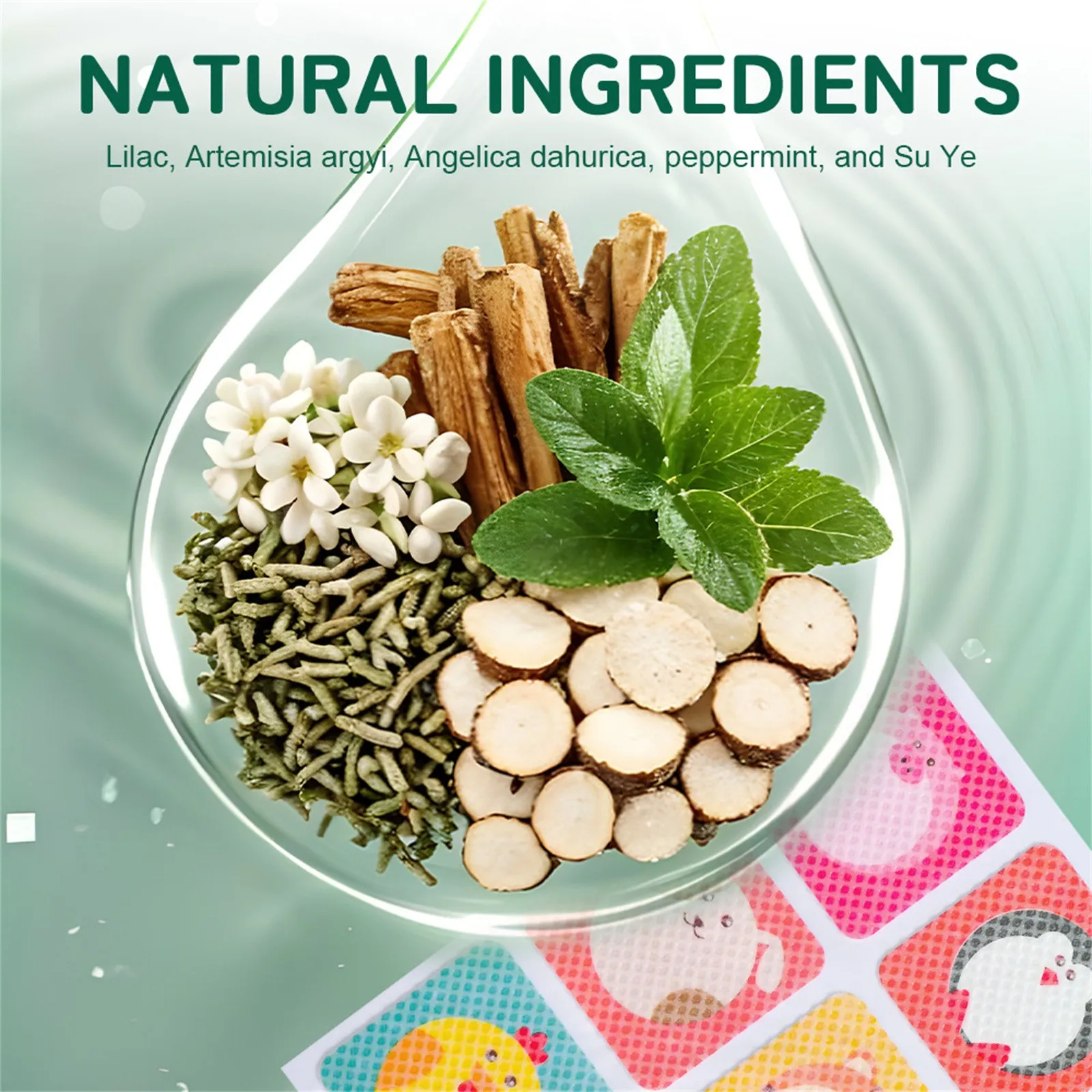 Mugwort Mosquito Summer Outdoor Children's Summer Itching Agent, Skin Agent, Mosquito Bites ,Gentle Fresh Aroma For Children