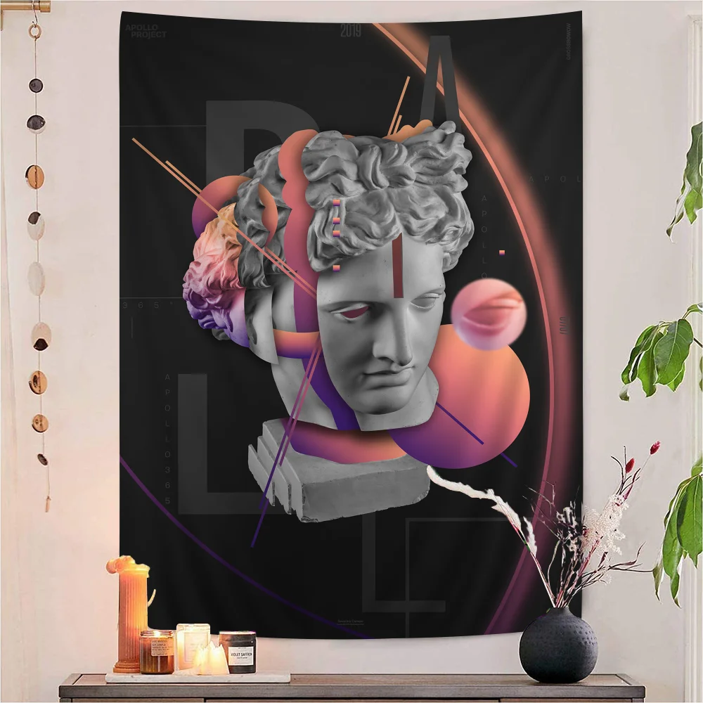 Statue David Graphic Designer Printed Large Wall Tapestry Hanging Tarot Hippie Wall Rugs Dorm Home Decor