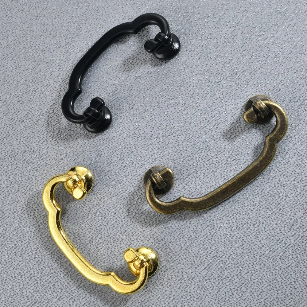 4pcs Antique hole distance 44mm alloy Drawer Cabinet wardrobe handle home decoration kitchen cabinets wardrobes door handle