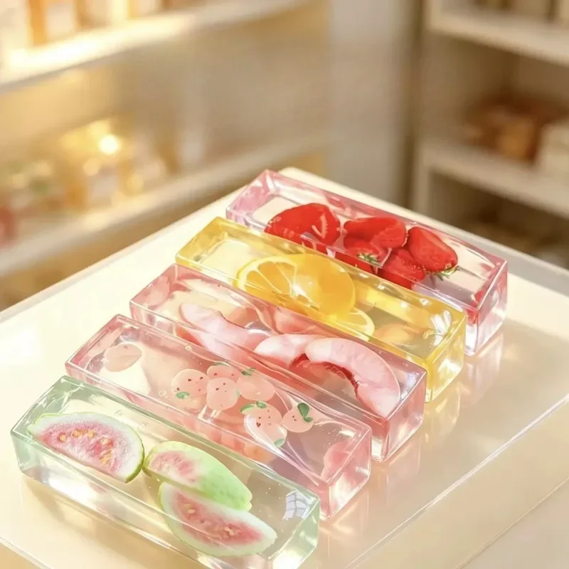 **Brand-new Strip and Fruit Series Hand-made Ball Kneading Music Strawberry Ice Unlimited Decompression Vaseline Kneading Music