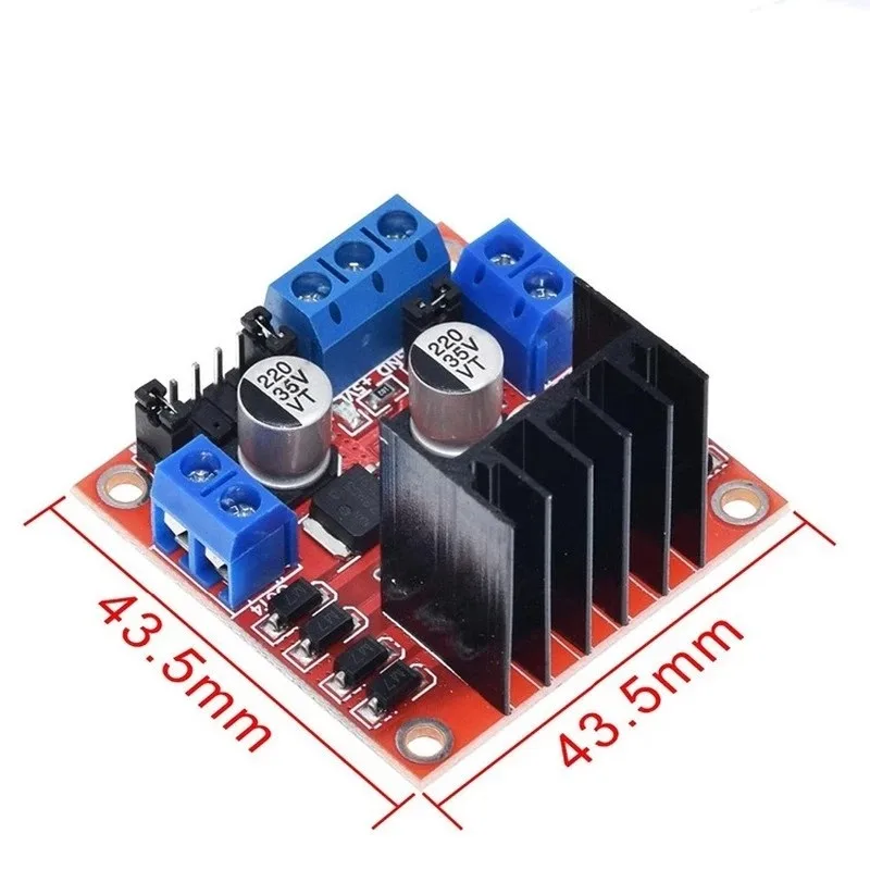 L298N DC Motor Driver Module L298N Stepper Motor Smart Car Robot Breadboard Peltier High Power L298 DC Motor Driver for Arduino