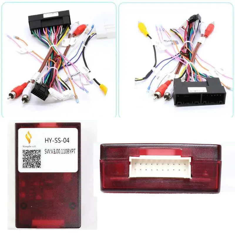 For KIA K5 Optima / Sedona / Carnival Android Car Radio Canbus Box Decoder Wiring Harness Adapter Power Cable HY-SS-04