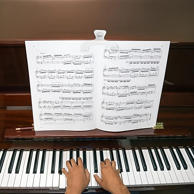 قطعة واحدة من مشبك الورق البلاستيكي الشفاف، مشبك مكتب متين، حامل صفحة الكتاب القوي، ورق دفتر الملاحظات، اللوازم المكتبية، منظم المكتب #6