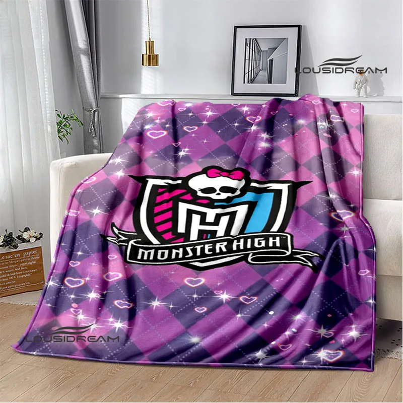 Monster High Anime printing blanket Picnic blanket Warm Flannel blankets bed linings blankets for beds Birthday Gift