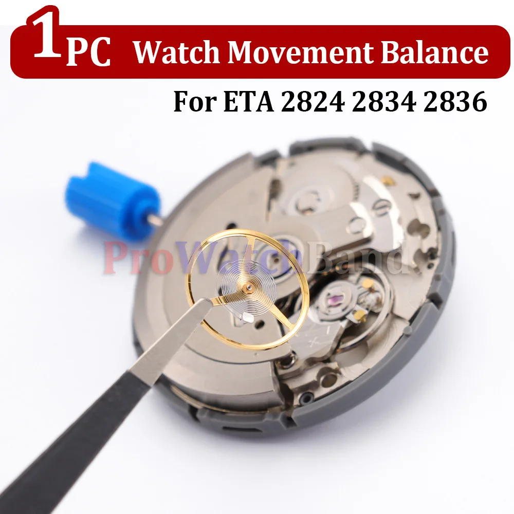 

1pc Gold Watch Movement Balance Wheel Replacement Repair Part for ETA 2824 2834 2836 with Hairsprings Watchmaker Watch Repair
