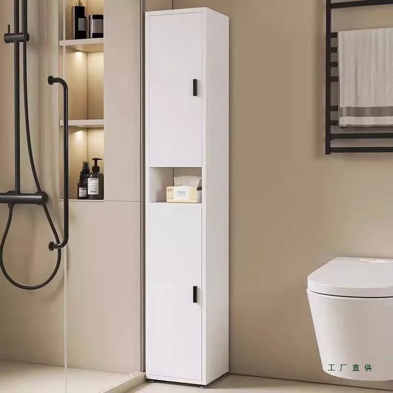 Aluminum bathroom side cabinet, corner vertical cabinet, bathroom side cabinet, high , crevice storage  waterproo