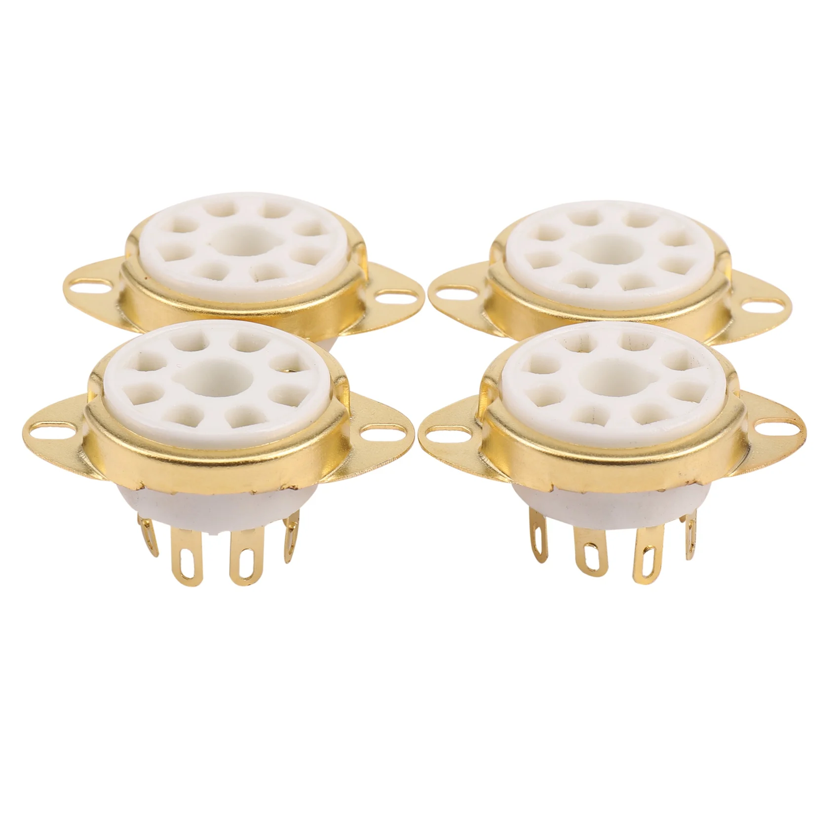 AD41-4PC 8 دبوس السيراميك المقبس صديرية دائرية فراغ قيمة أوكتال ل KT88 EL34 6V6 6650