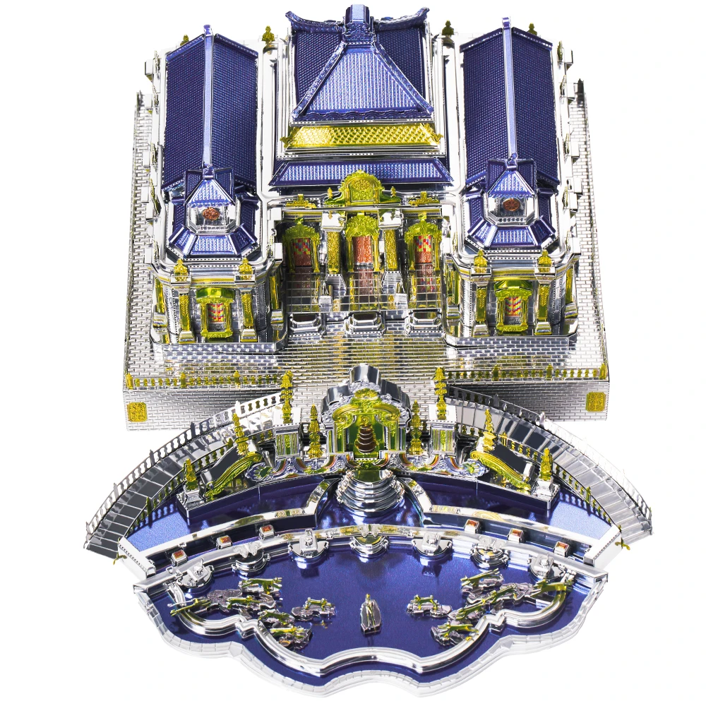 Piececool Model Building Kits The Old Summer Palace 3D Metal Puzzle Jigsaw Assembly DIY Set for Adult Relaxtion