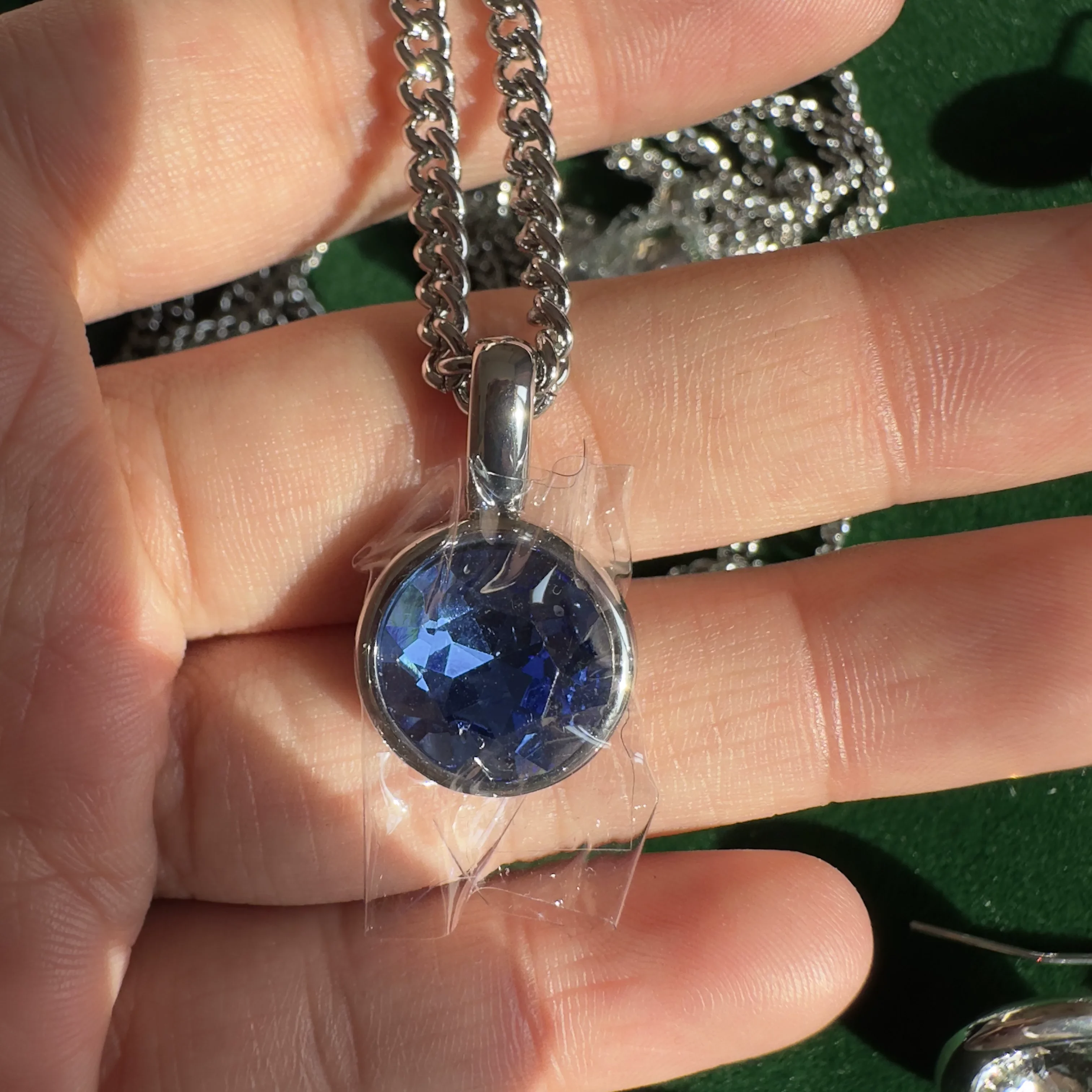 HOT SELLING DYRBERG/KERN Austrian round crystal gemstone thick necklace  women's clavicle chain Crystal Neckla IN STOCK