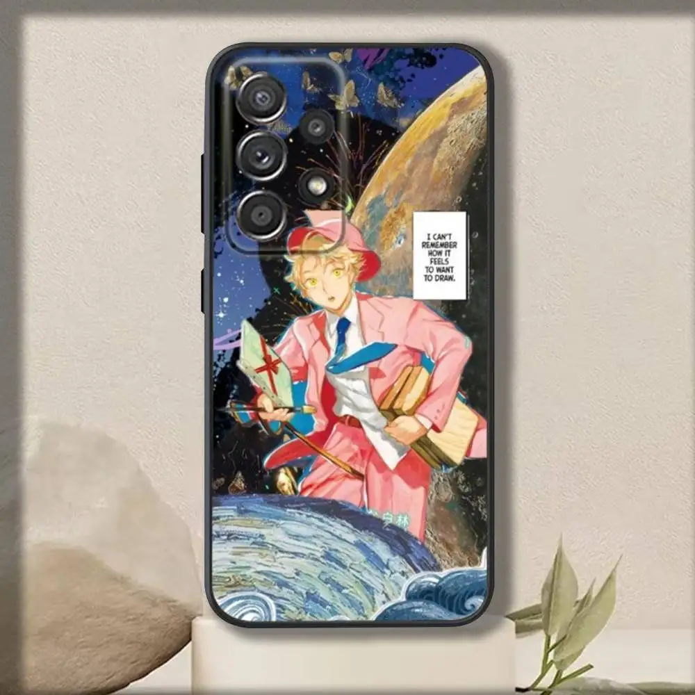 Y-Yatoras Anime Y-Yaguchi Phone Case For Samsung S 25,24,23,22,30,21,10,9,Ultra,Plus,Lite,FE,4,5 G Soft Black Case