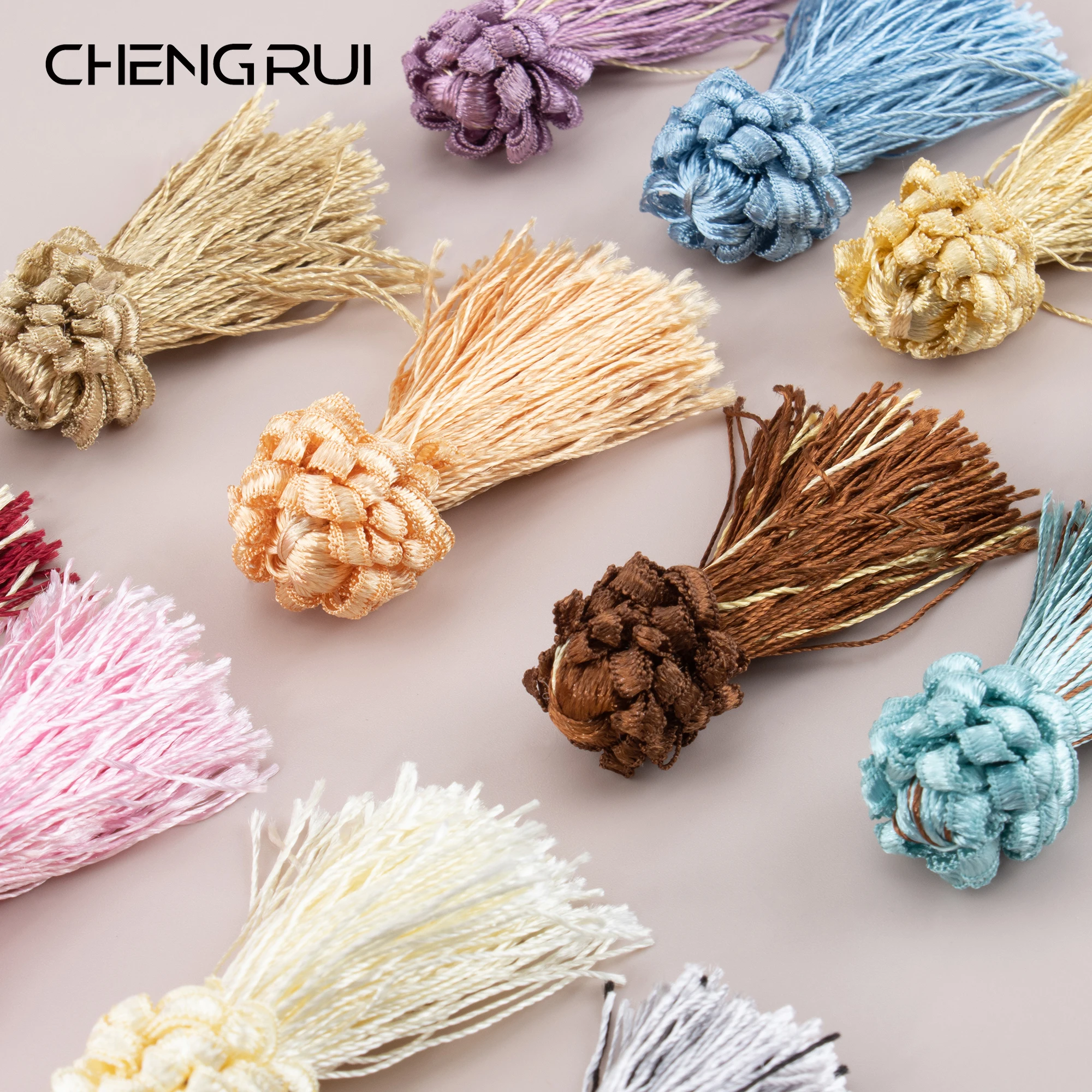 CHENGRUI L240,7cm,tassel,cotton fringe,Ornament material,hand made,jewelry accessories,earring findings,4pcs/bag