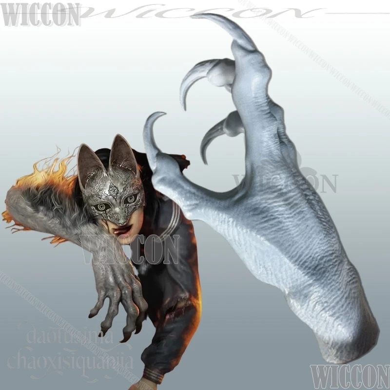 

Hinako Photopoly merization Composite 3D Polylactic Acid Fox Furry Claw High Quality Anime Horror Game Cosplay Navidad Carnaval