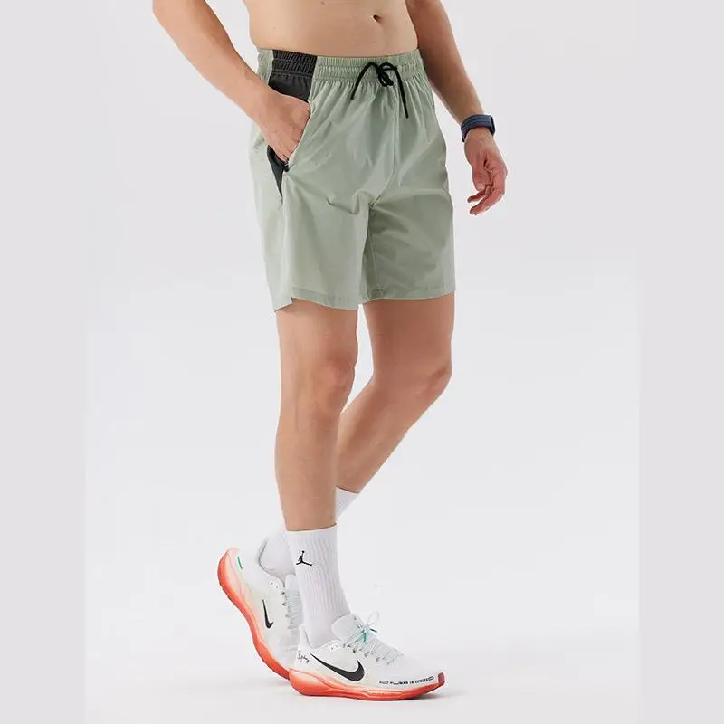 

# 51134-XIYU Летние тонкие быстросохнущие спортивные шорты для мужчин, дышащие, модные, для фитнеса, тренировок, бега, повседневные спортивные шорты