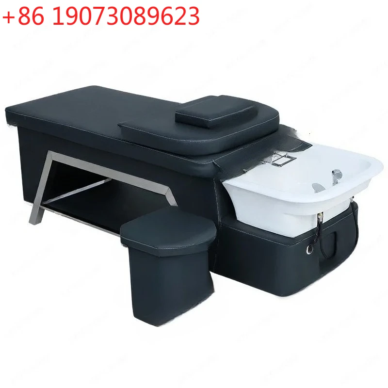

Stainless Steel Flushing Bed Simple Flat Lying Bed Ceramic Basin