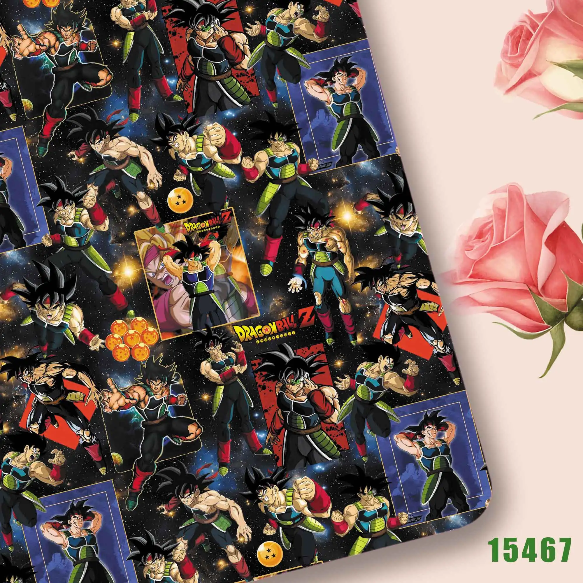 140*50cm dragon ball Polyester/100Cotton/satin Fabric Sewing Patchwork Quilting Baby Dress Printed Fabric Fabric Sewing Kids view 4