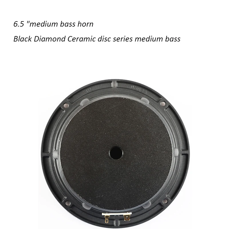 1Pc 6.5 Inch Middle Bass Speaker Black Ceramic Basin Cast Aluminum Frame Home Theater Aluminum Basin Frame Loudspeaker