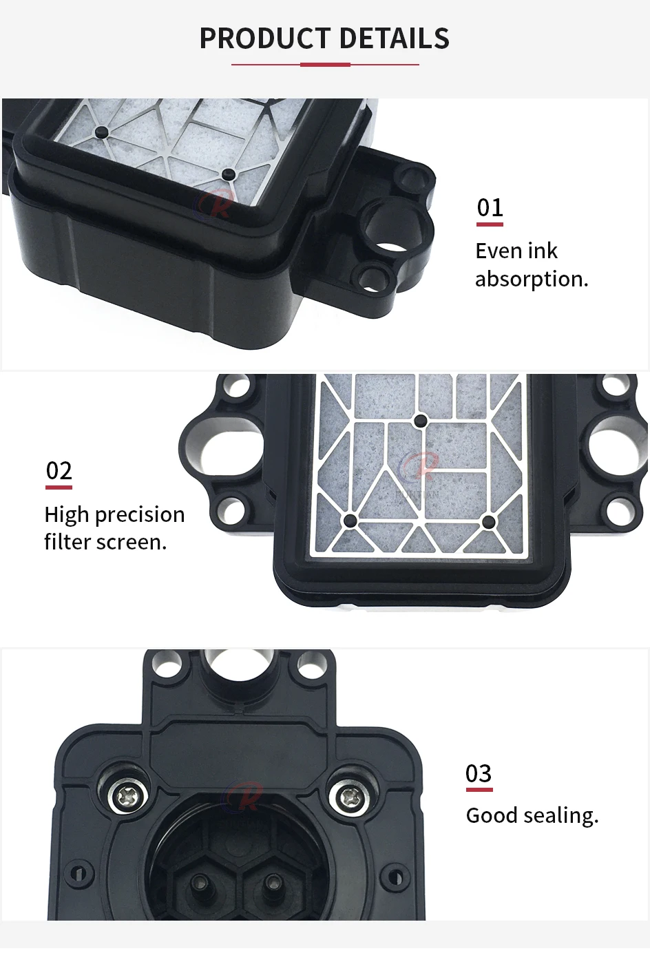 4 Stück DTF Cap Top für Epson I3200 4720 5113 Druckkopf-Reinigungsstation Allwin Skycolor Locor Tintenstrahldrucker Tintenstapelkappe für DTF – Detail 2