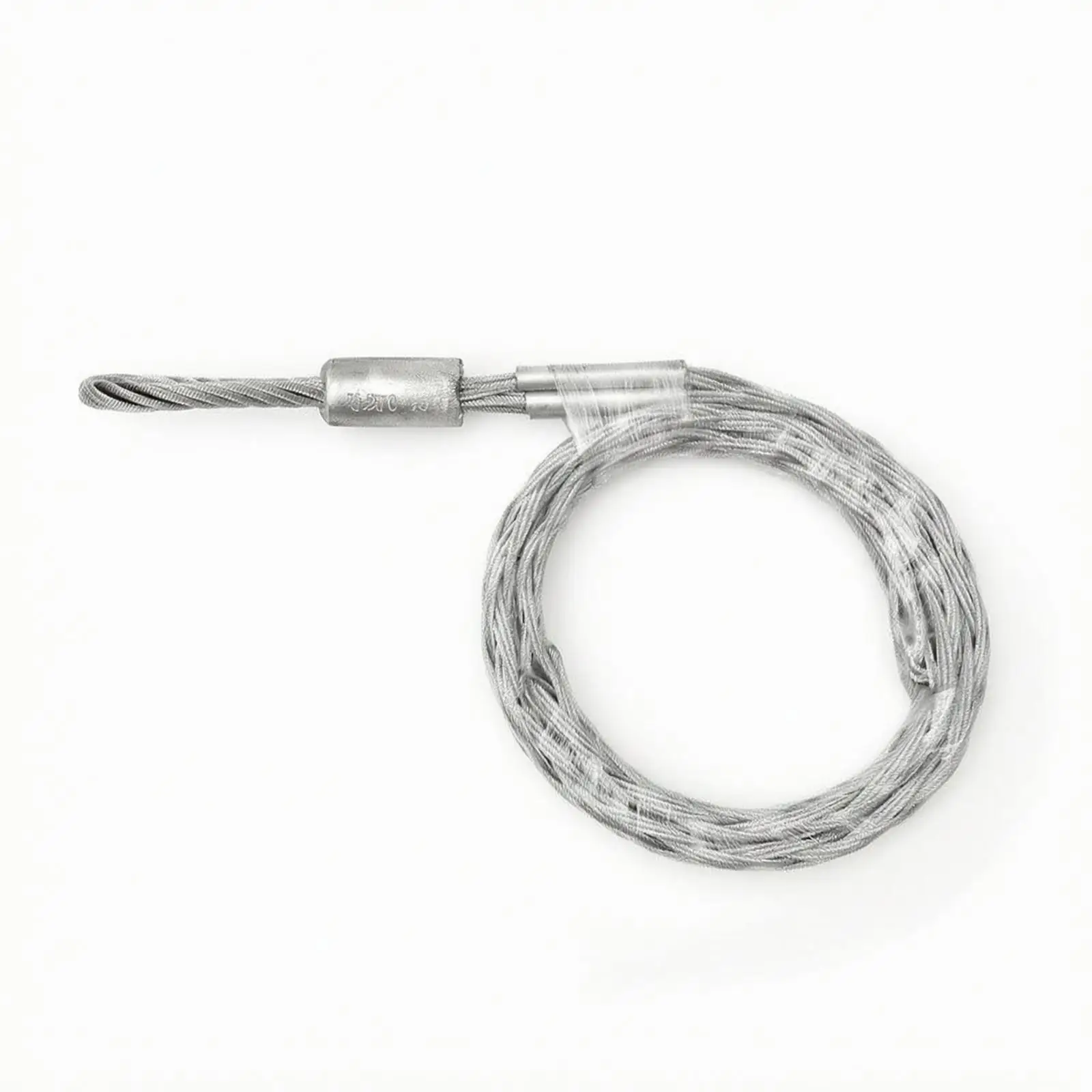 Wire Pulling Mesh Sock Cable Traction Net for Electrical Conduit Installation Heavy Duty Steel Grip Tool with Ferrule