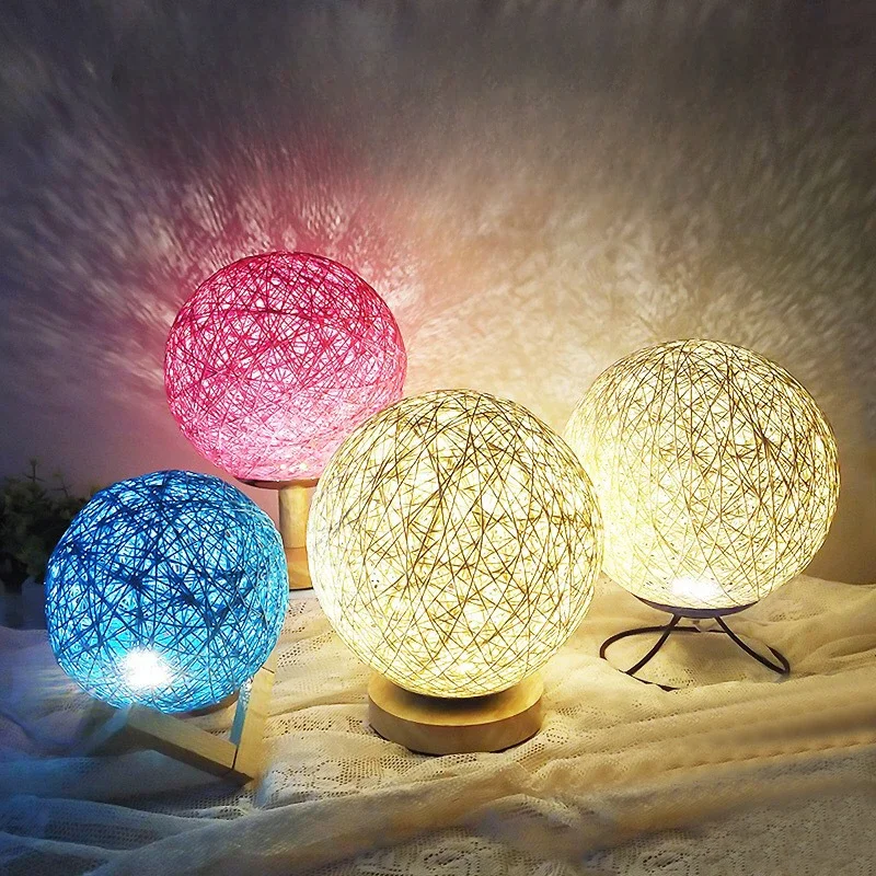 Creative Dream Female Table Lamp Romantic Moon Lamp Gift USB  Plug in Bedroom Bedside Lamp