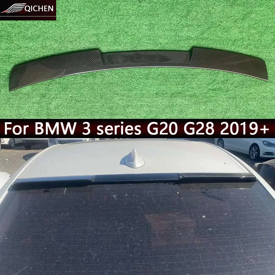 

For BMW 3 series G20 G28 325 320 330li Carbon Fiber Spoiler Tail fins Top Wing Rear Guide Wing Diverter Car Accessories body kit