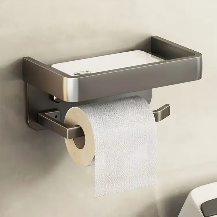 Bathroom Rack Tissue Box Hanger/Aluminum Home Tissue Rack Storage Box/Bathroom