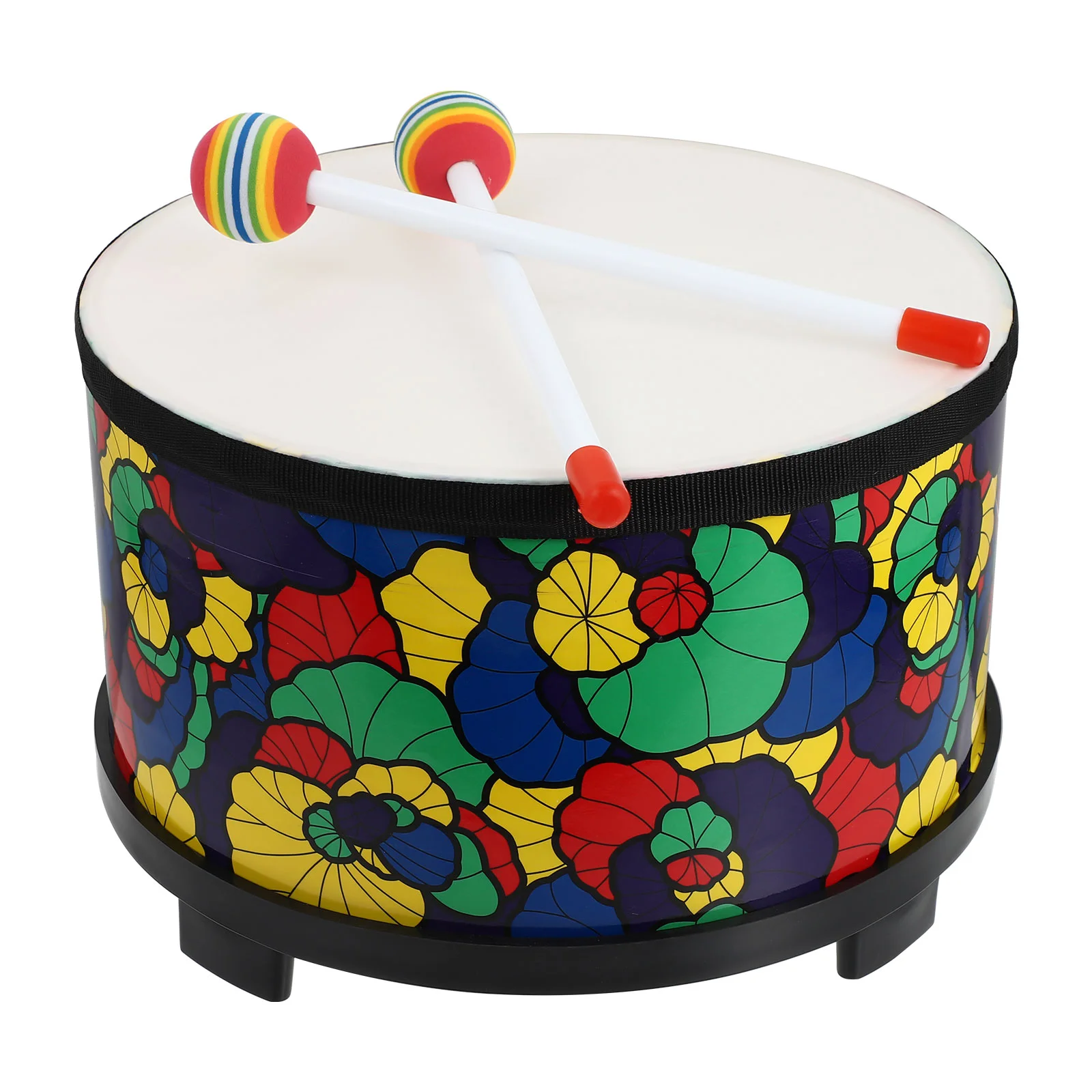 

Toy Drum Musical Instrument Baby Rattles Fall The Ground Wooden Shaker Percussion Kids